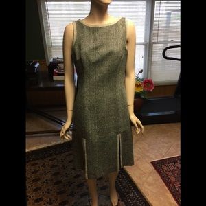 David Meister shift dress gray size 8